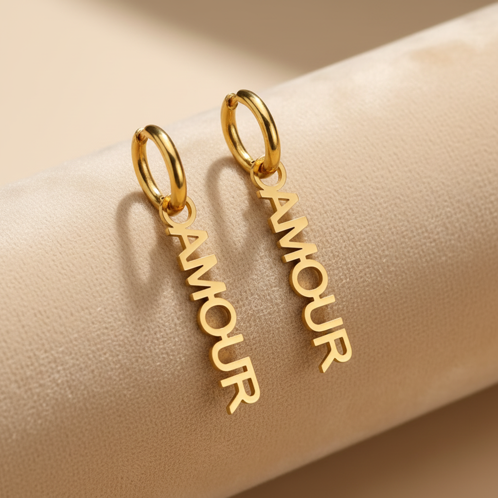 Hanging Earrings Stainless Steel 18k