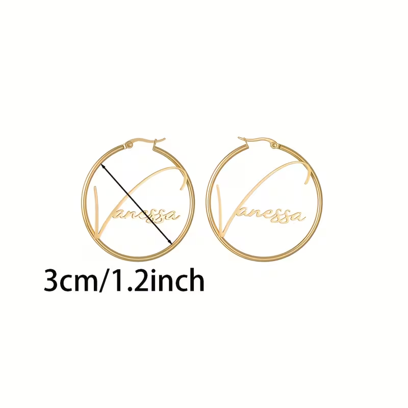 Custom Name Earrings