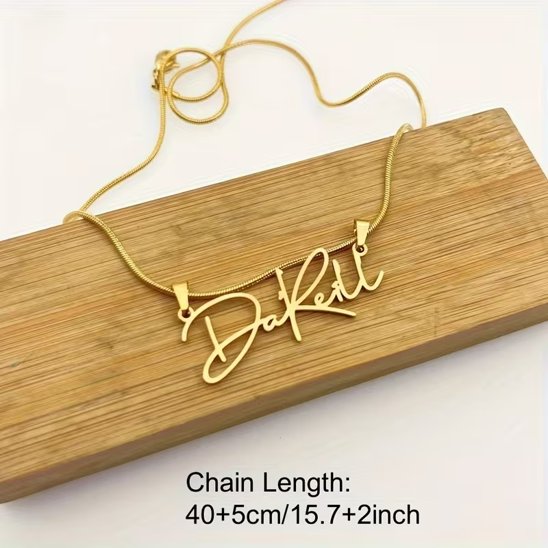 Custom Snake Chain Name Necklace