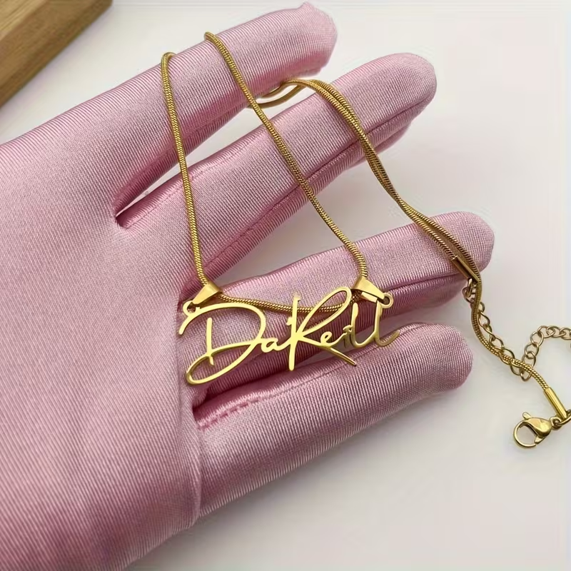 Custom Snake Chain Name Necklace