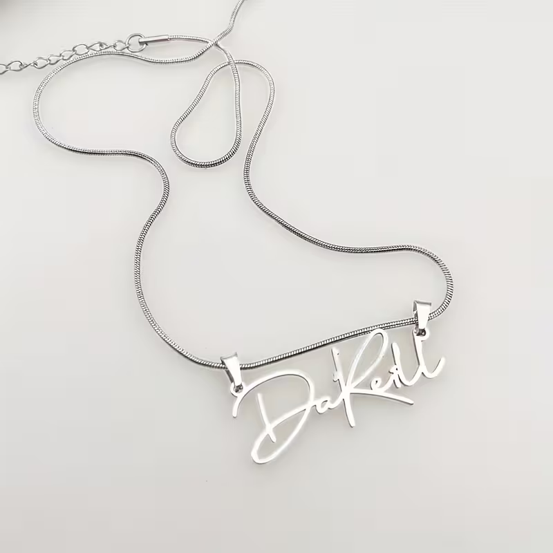 Custom Snake Chain Name Necklace