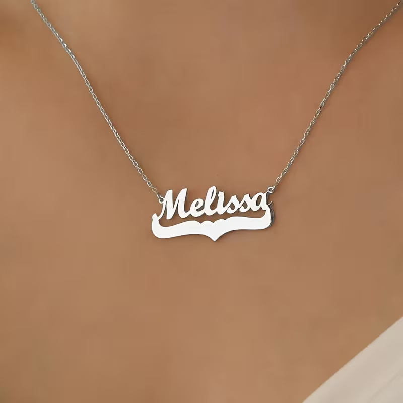 Golden Chain with Name Necklace