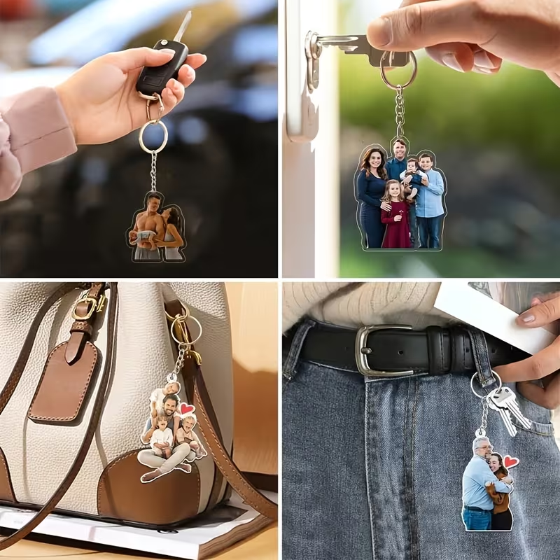 Personalized Photo Keychain — 2D Flat