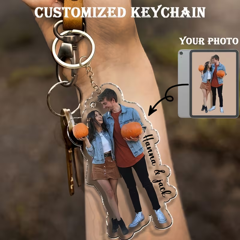Personalized Photo Keychain — 2D Flat