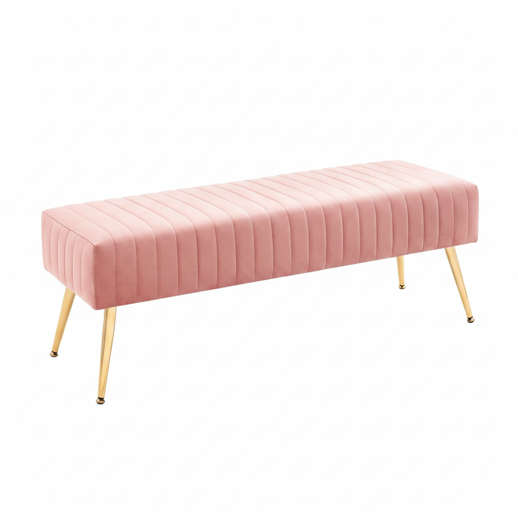Modern Ottoman Lined Bench