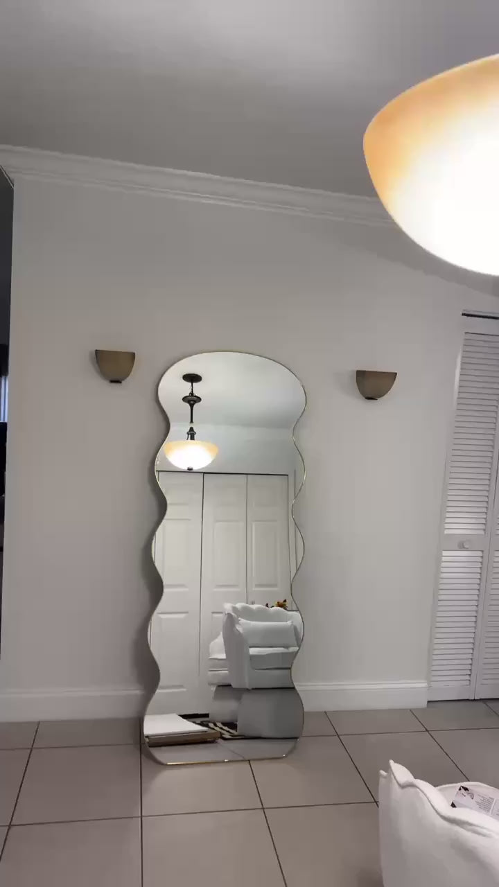 Curvy Full-Length Floor Mirror