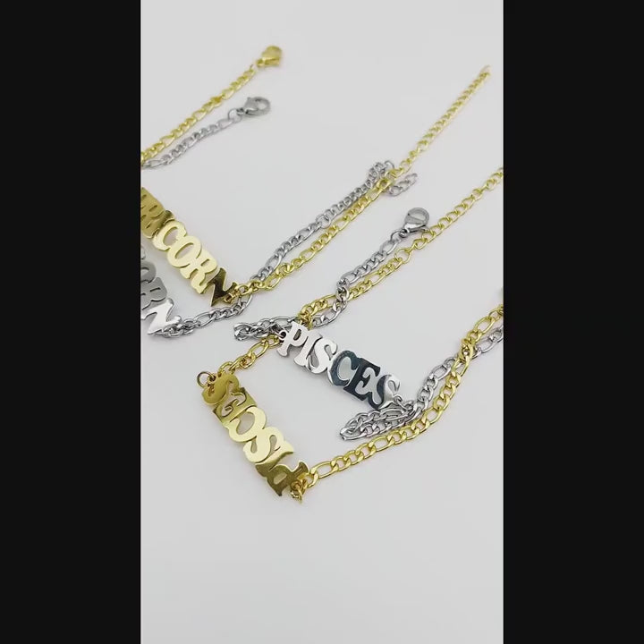 18k Zodiac Sign Bracelet