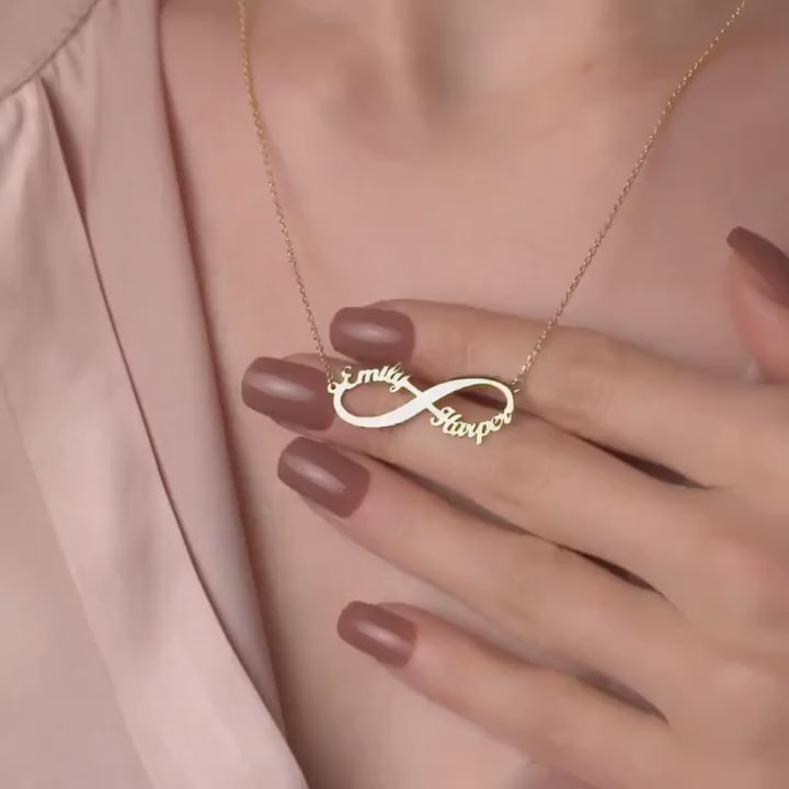 Personalized Double Name Necklace