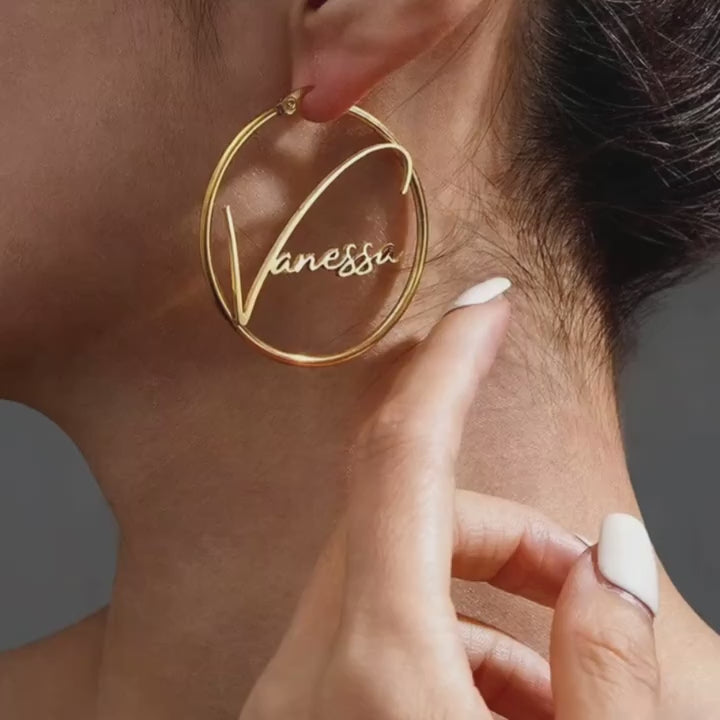 Custom Name Earrings