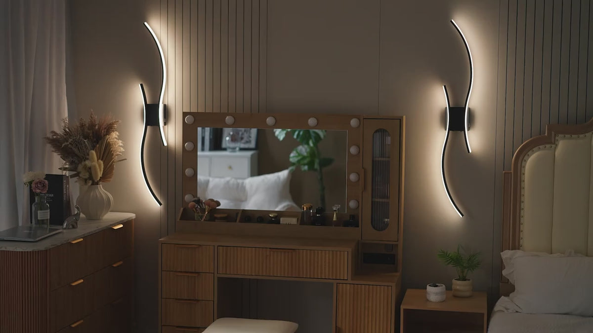 Dimmable LED Wall Sconces ( 2 pcs)