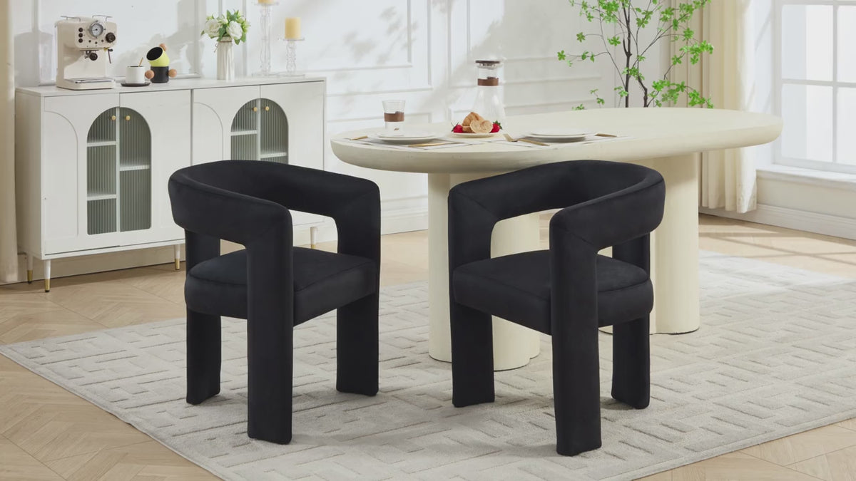 Modern Barrel Dining Chair