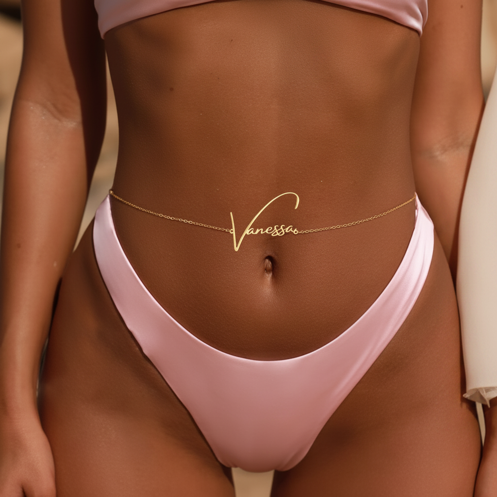 Customized Name Belly Chain
